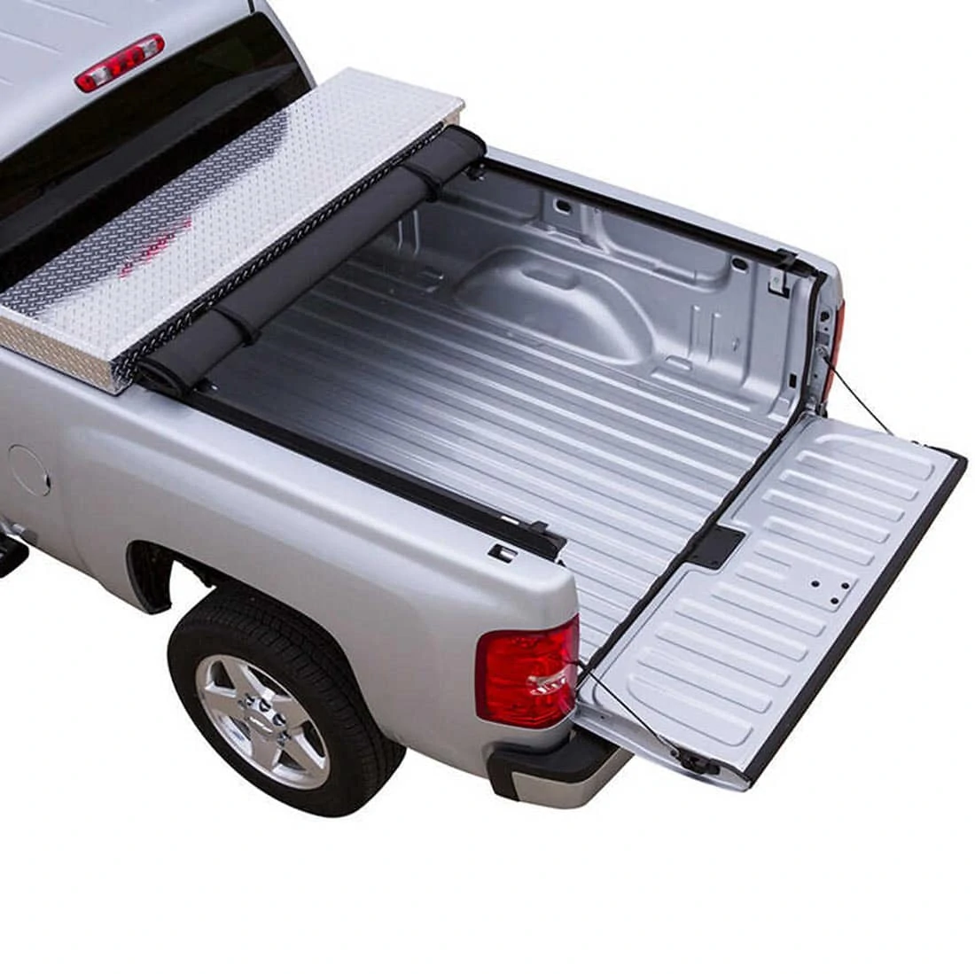 Roll-Up Tonneau Cover with Removable Tool Box